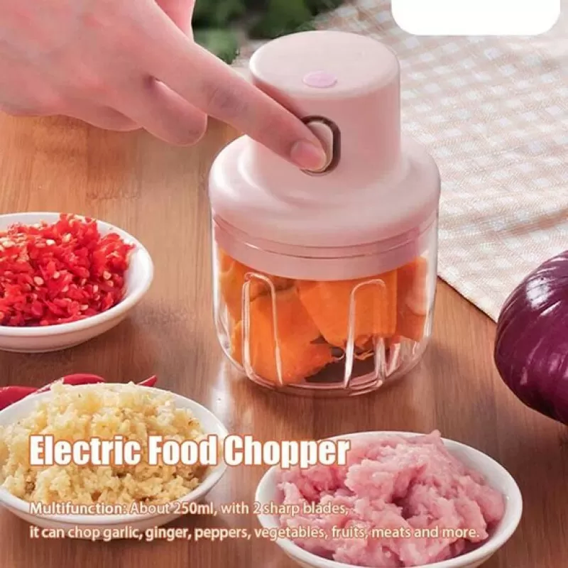 Electric Garlic Chopper and Grinder