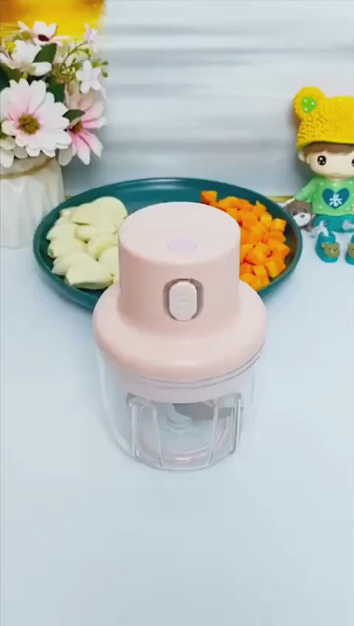 Electric Garlic Chopper and Grinder